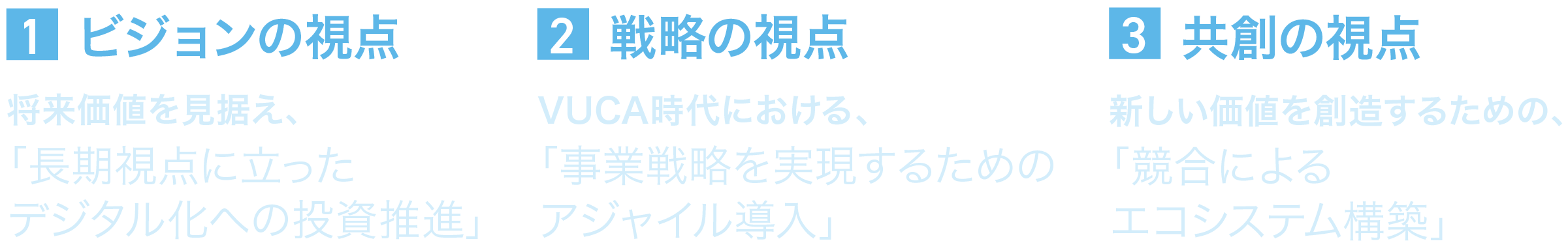 国内デジタル活用推進のための3つのポイント